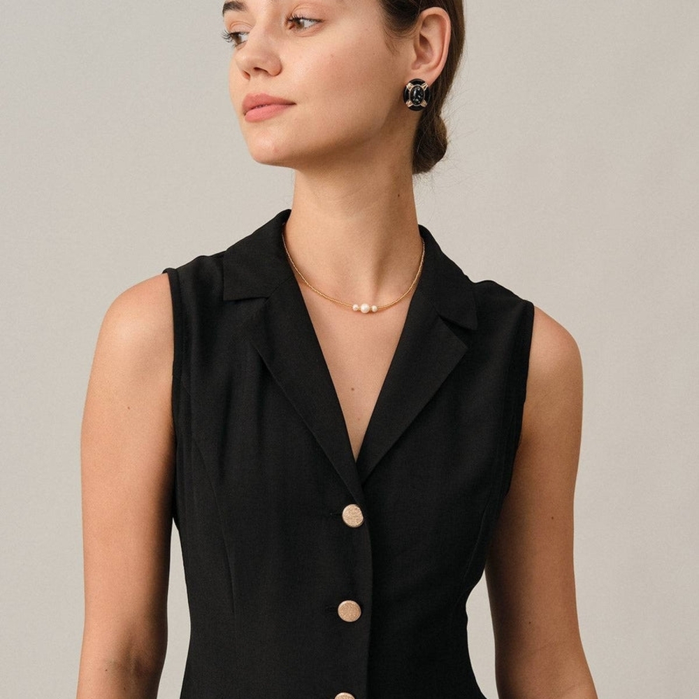 V-Neck Tunic Midi Dress - Picture 5 of 5